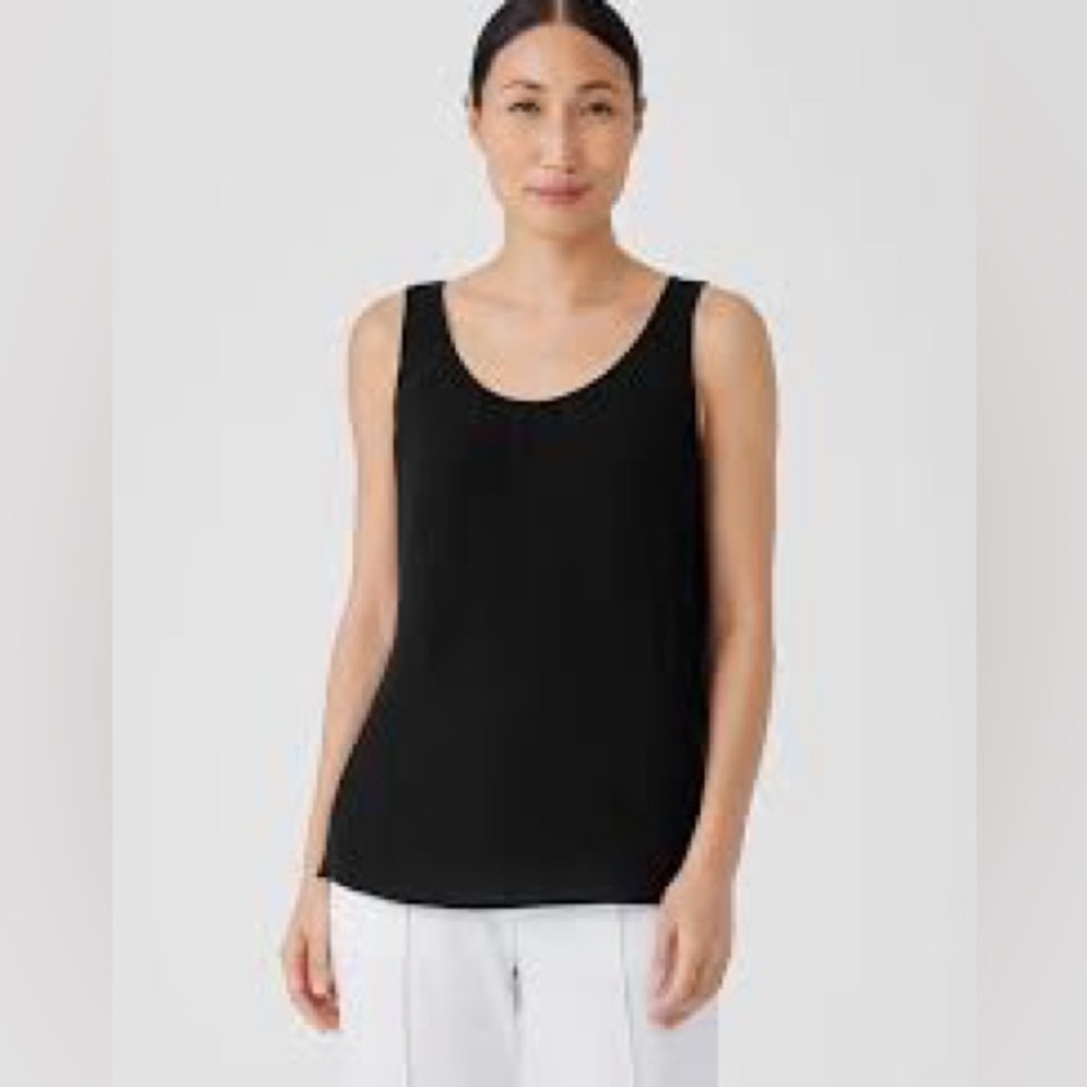 Prologue Women’s Black Sleeveless Tank Top Medium Stretch Layering Essential